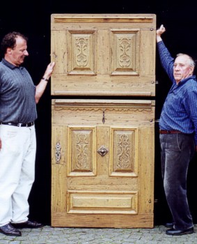 Antike Musselinglas-Türen Barock Eiche/Fichte