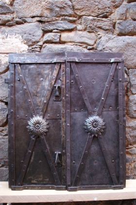 Antike Musselinglas-Türen Klassizismus Eisen