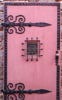 Antike Musselinglas-Türen Neogotik 