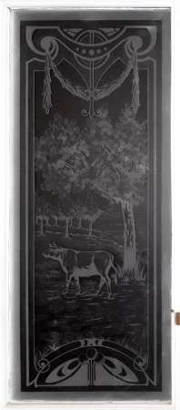 Glast&uuml;ren aus Paris Jugendstil Fichte/Tanne