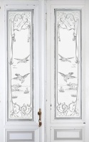 Glast&uuml;ren aus Paris Jugendstil 