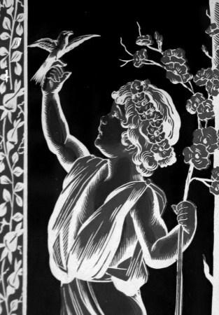 Glast&uuml;ren aus Paris Jugendstil 