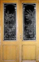 Glastüren aus Paris Jugendstil 