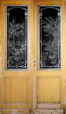 Glast&uuml;ren aus Paris Jugendstil 