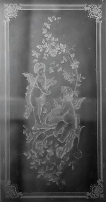 Glast&uuml;ren aus Paris Jugendstil 