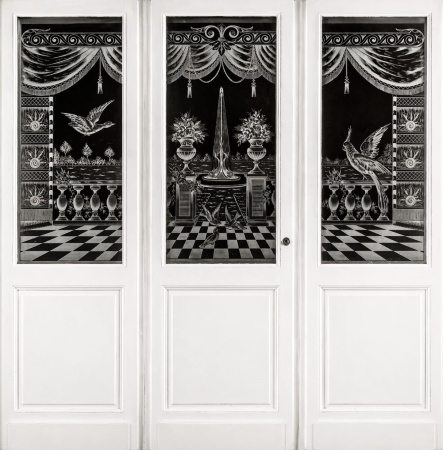 Glast&uuml;ren aus Paris Jugendstil 