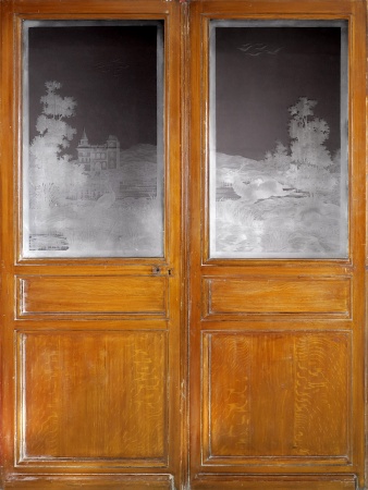 Glast&uuml;ren aus Paris Jugendstil 