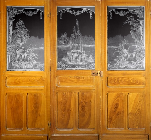 Glast&uuml;ren aus Paris Jugendstil 