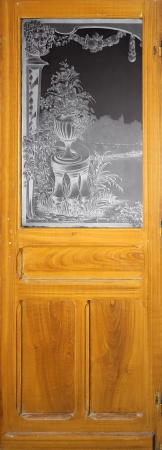 Glast&uuml;ren aus Paris Jugendstil 