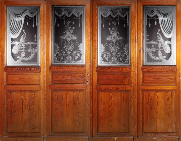 Glast&uuml;ren aus Paris Jugendstil 