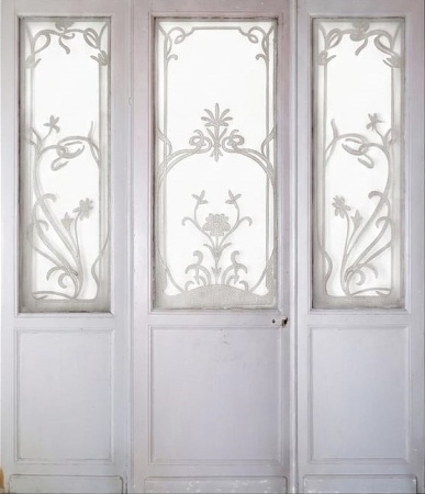 Glast&uuml;ren aus Paris Jugendstil 