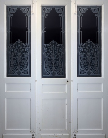 Glast&uuml;ren aus Paris Jugendstil 