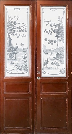 Glast&uuml;ren aus Paris Jugendstil 