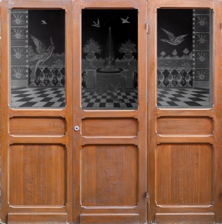 Glast&uuml;ren aus Paris Jugendstil 