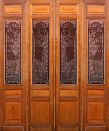 Glast&uuml;ren aus Paris Jugendstil 