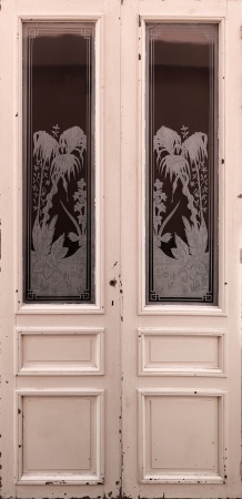 Glast&uuml;ren aus Paris Jugendstil 