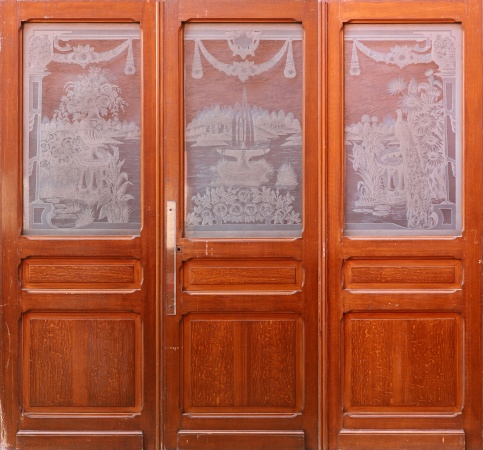 Glast&uuml;ren aus Paris Jugendstil 