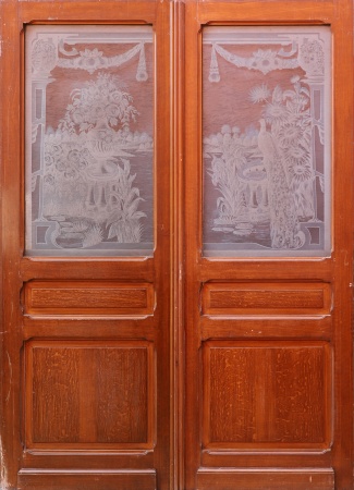 Glast&uuml;ren aus Paris Jugendstil 