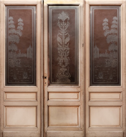 Glast&uuml;ren aus Paris Jugendstil 