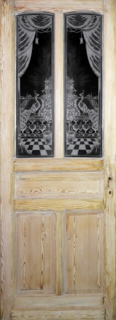 Glastüren aus Paris Jugendstil Fichte