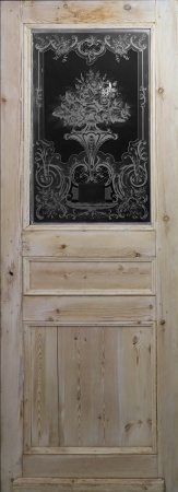 Glastüren aus Paris Jugendstil Fichte