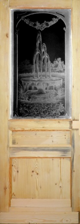 Glast&uuml;ren aus Paris Jugendstil Fichte/Tanne