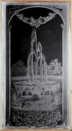 Glast&uuml;ren aus Paris Jugendstil Fichte/Tanne