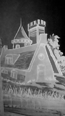 Glast&uuml;ren aus Paris Jugendstil Fichte/Tanne