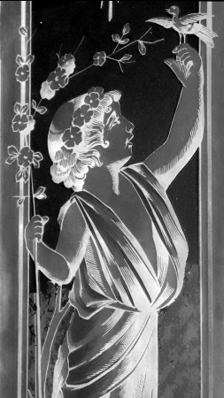 Glast&uuml;ren aus Paris Jugendstil Fichte/Tanne