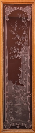 Antike Musselinglas-Türen Jugendstil 