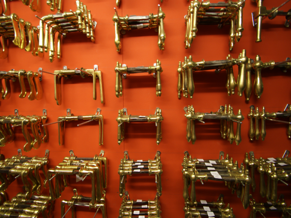 Antike Türbeschläge 0 Messing, Messing vernickelt, Messing-Horn, Weissbronze-Horn, Weissbronze, Alu Kupfer-Horn