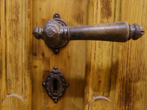 Haus-/Zimmertürgriffe für Einsteckschlösser 0 Eisen, Schmiedeeisen, Gusseisen, Gusseisen-Horn