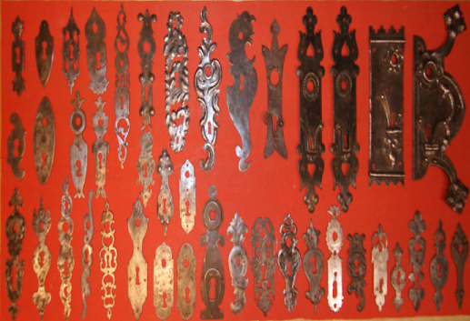 Antike Türbeschläge 0 Schmiedeeisen, Eisen, Blech