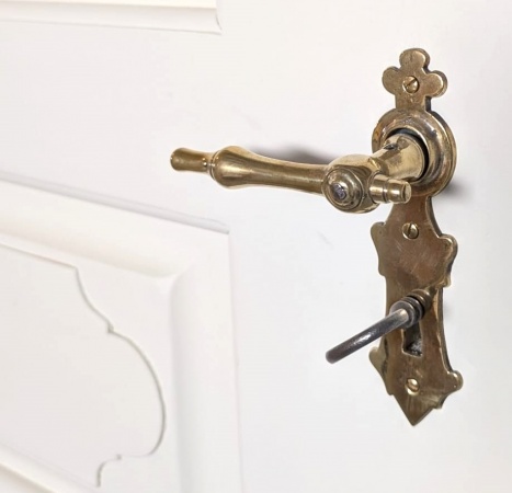 Antike Türbeschläge 0 Messing, Weißbronze.