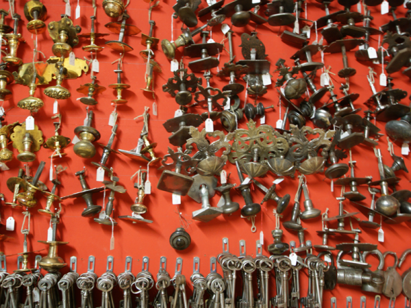 Antike Türbeschläge 0 Messing, Weissbronze, Eisen, Schmiedeeisen, Gusseisen