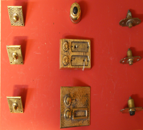 Antike Türbeschläge 0 Messing, Messing vernickelt, Eisen, Gusseisen