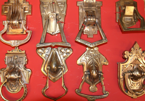 Antike Türbeschläge 0 Messing, Messing vernickelt, Kupfer