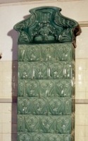 Antike Kachelöfen Jugendstil 