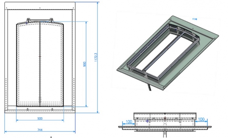 Historische Dachfenster 0 Eisen, Scharniere Edelstahl, Oberfläche: verzinkt, pulverbeschichtet schwarz  RAL 9005 Oxyplast µm