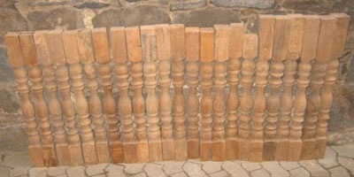 Antike Treppenstaketen / Tischbeine / Geländerpfosten 0 Eiche