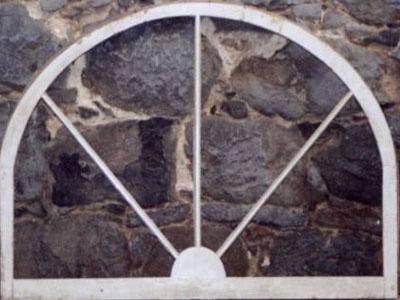 Antike Fenster Art-Deco Eiche