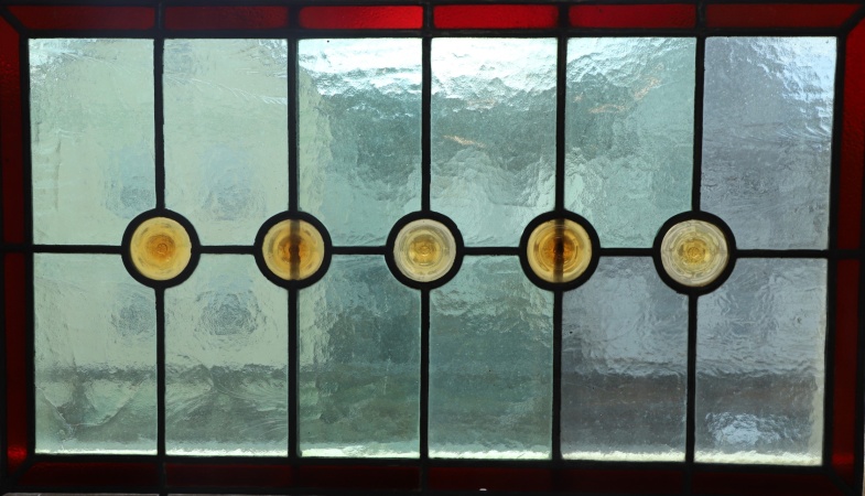 Antike Fenster Jugendstil Glas / Bleiglas