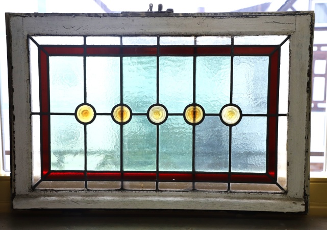 Antike Fenster Jugendstil Glas / Bleiglas