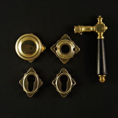 Eingangstür Rosettengarnitur - Bau-Antik | Historische Türen und