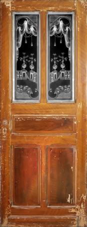 Glastüren aus Paris Jugendstil Fichte/Tanne